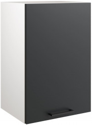 Кухонный модуль МЕБЕЛЬ-КОМПЛЕКС Шкаф навесной 40см Simple В400 Антрацит/ Белый (1 кор.)