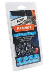 Цепь PATRIOT 862321035 Цепь 91LP-52E, 3/8 1,3 52 звена, PROFESSIONAL (блистер)