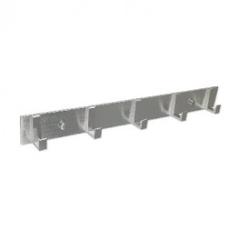 Крючок BRIMIX 545 Крючок на планке 5 шт алюминиевый антивандальный