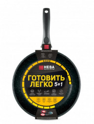 Сковорода НЕВА МЕТАЛЛ ПОСУДА GL2128 а/пр литая 28см Готовить легко stone