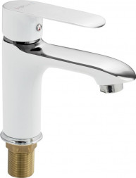 Смеситель для раковины GFMARK 5230 Смеситель на раковину шаровый комбинированный с белой эмалью