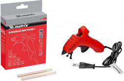 Клеевой пистолет MATRIX Клеевой пистолет, 7 мм, 15 (60) Вт, 8 г/мин 93003