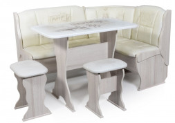 Кухонный уголок БИТЕЛ Кухонный уголок ОРХИДЕЯ АВТОР (БОДЕГО СВЕТЛЫЙ, D-3 фото борнео милк, D-3)