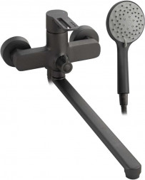 Смеситель для ванной CONSUL 8970 длинный излив, шаровый, с дивертором на корпусе, ручка с прорезью, цвет ХРОМ