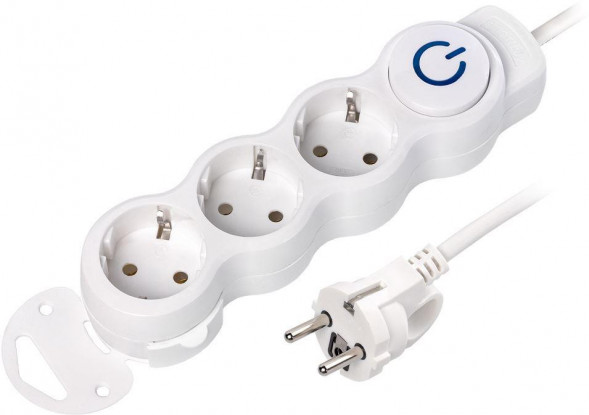 Удлинитель SMARTBUY (SBE-16-3-10m-ZS) 3 роз х 10,0 м - белый