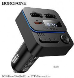 Трансмиттер BOROFONE (6941991121388) BC60 Black