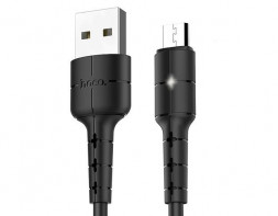 Дата-кабель microUSB HOCO (6957531091141) X30 USB (m) - microUSB (m) 1.2m - черный
