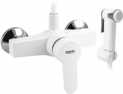 Смеситель для биде BRIMIX 565 Смеситель для биде, шаровый из высокопрочного пластика АБС - БЕЛЫЙ