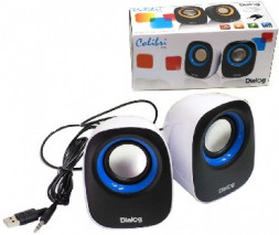 Акустика DIALOG AC-06UP черный/белый, USB