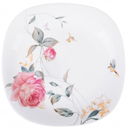 Тарелка MILLIMI Анета Тарелка подстановочная опаловое стекло 28см, квадратная форма, 19019 818-543