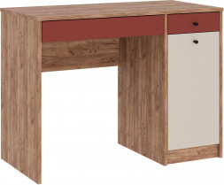 Модульная мебель МЕБЕЛЬ-КОМПЛЕКС JAM Стол письменный исп.2 Дуб крафт табачный/Сатин/Терракот