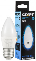 Лампа СТАРТ LEDCANDLEE27 7W 65 WS