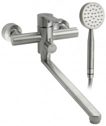 Смеситель в ванную MAGNUS 9229 Смеситель в ванную длинный нос , шаровый с дивертором на корпусе из нержавеющей стали ма