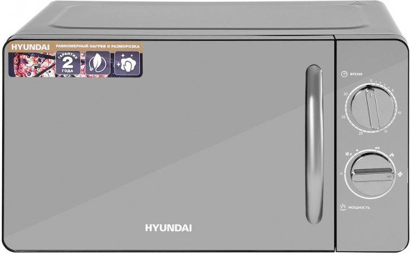 Микроволновая печь HYUNDAI HYM-M2007 20л. 700Вт черный/хром