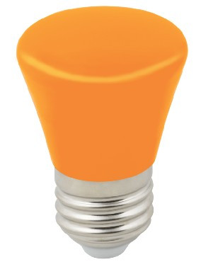 Лампа декоративная светодиодная VOLPE (UL-00005642) LED-D45-1W/ORANGE/E27/FR/С BELL