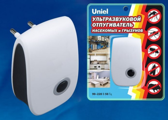 Устройство для отпугивания кротов и змей, на солнечной батарее UNIEL (UL-00004562) UDR-E11 WHITE