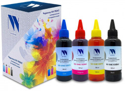 Чернила NV PRINT NV-INK100-C-4 черный, голубой, пурпурный, желтый (C3454)