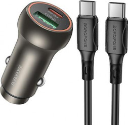 АЗУ BOROFONE (6941991118623) BZ32Aaa 1USB+1Type-C 3.0A PD30W+QC3.0 , Gold