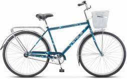 Велосипед STELS Navigator-300 Gent 28" Z010 LU085341 LU091396 20" Морская волна 2022 + корзина
