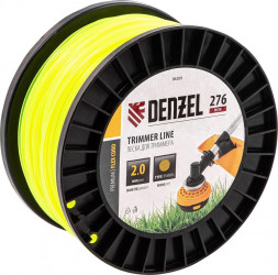 Леска для триммера DENZEL Леска для триммера круглая, 2,0мм х 276м, на DIN катушке FLEX CORD 96269