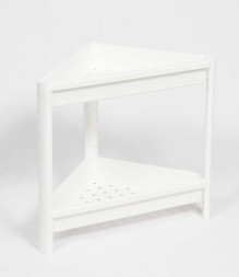 Этажерка VIOLET Этажерка VIKEA угловая 2-х ярусная (белая) 783206