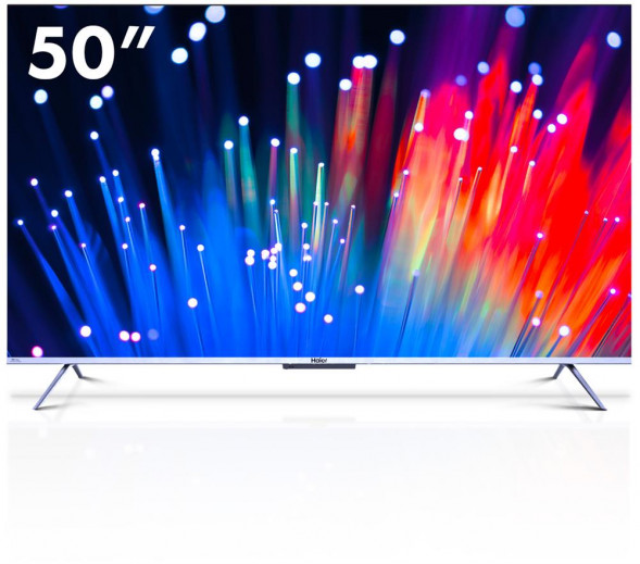 Телевизор HAIER 50 SMART TV S3, QLED, 4K ULTRA HD, серебристый, СМАРТ ТВ, ANDROID TV