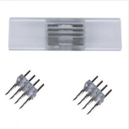 аксессуары для светильников ECOLA SCNM14ESB LED STRIP 220V CONNECTOR комплект для упрощенного соединения лента-лента 4-х конт для ленты IP68 RGB 14X7