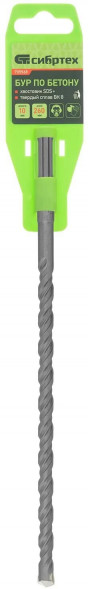 Бур СИБРТЕХ Бур по бетону, 10 x 260 мм, SDS PLUS// СИБРТЕХ Бур по бетону, 10 x 260 мм, SDS PLUS//