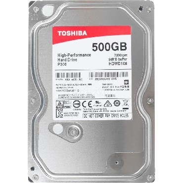 Жесткий диск TOSHIBA P300 HDWD105UZSVA, 500ГБ, HDD, SATA III, 3.5&quot;