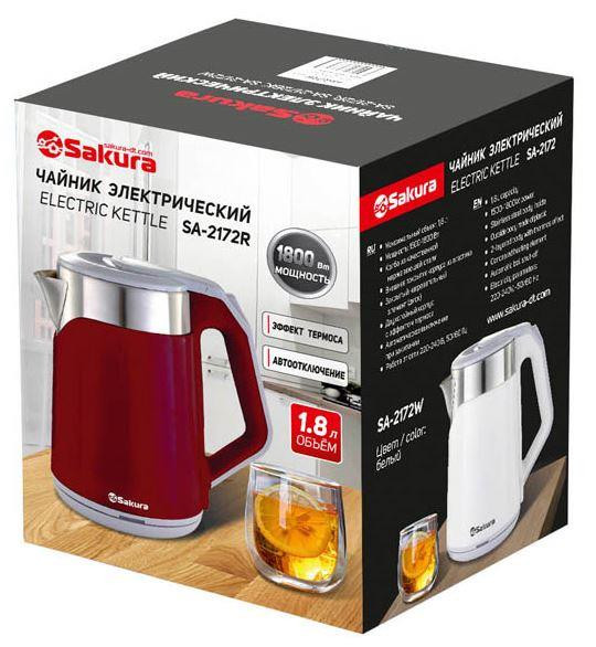 Чайник электрический SAKURA SA-2172R 1.8л. красн