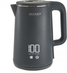 Чайник электрический DELTA LUX DE-1023 gray (1,8л. металл/пластик) DELTA LUX DE-1023 gray (1,8л. металл/пластик)