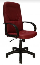 Кресло компьютерное ЯрКресло Кресло Кр37 ТГ ПЛАСТ ЭКО8 (экокожа бордо)