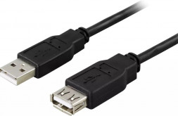 Кабель VS (U550) USB2.0 Aвилка-Арозетка, 5,0 м черный
