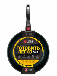 Сковорода НЕВА МЕТАЛЛ ПОСУДА GL2028 а/пр литая 28см съемн/руч Готовить легко stone