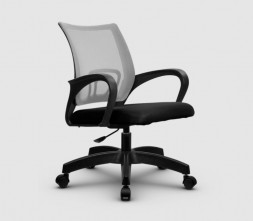 Кресло компьютерное МЕТТА Кресло SU-CS-9/подл.106/осн.005 Светло-серый/Черный