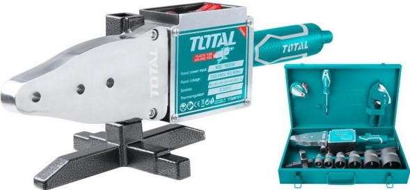 Аппарат для сварки полипропиленовых труб TOTAL INDUSTRIAL 1500Вт, 0 - 300°C (3 шт/кор) TT328151