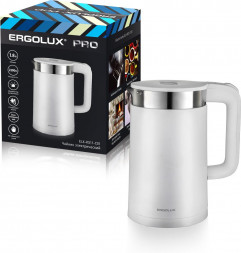 Чайник электрический ERGOLUX ELX-KS11-C01 белый PRO 15329