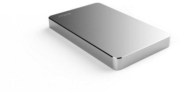 NETAC Внешний жесткий диск 2.5 (NT05K330N-001T-30SL) 1Tb K330, micro USB 3.0, алюминиевый корпус, серебристый, retail
