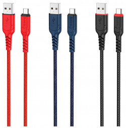 Кабель microUSB HOCO (6931474744913) X59 USB (m)-microUSB (m) 1.0м - синий