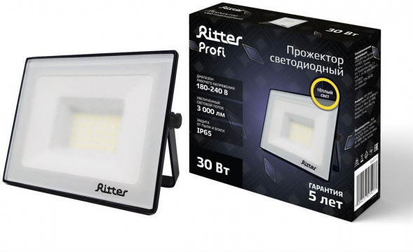 Прожектор светодиодный RITTER 53427 7 PROFI 30 Вт 2700К