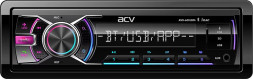 ACV AVS-601UBM (1din/мультицвет/BT/2 USB/AUX/SD/FM/3RCA/SUB/5 зон подсветки/4*50)
