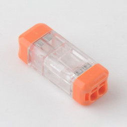 Клемма REXANT (07-5241) Экспресс-клемма СМК 2273-202R проходная разъемная 2 полюса 0,5-2,5мм (50 шт/уп)