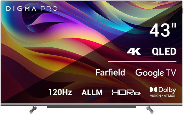 LED телевизор DIGMA QLED 43L SMART Google TV