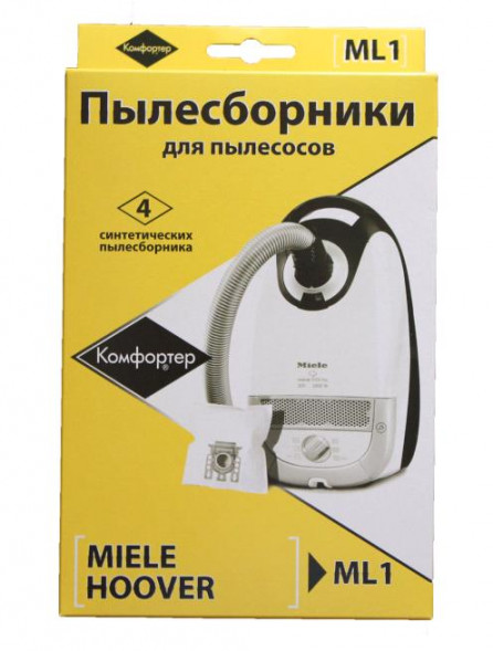 Пылесборники KOMFORTER ML-1 синтетика комл. 4шт.+фильтр