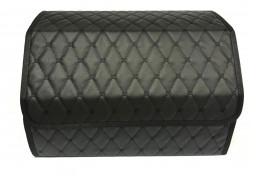 Саквояж-органайзер STVOL STO01 в багажник, экокожа,черный/красный, 50*30*30см