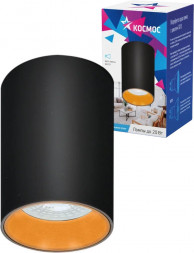 Светильник накладной КОСМОС KFixtGU10_002Black черный/золото