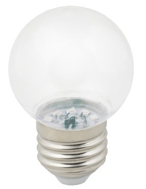 Лампа декоративная светодиодная VOLPE (UL-00005807) LED-G45-1W/3000K/E27/CL/С