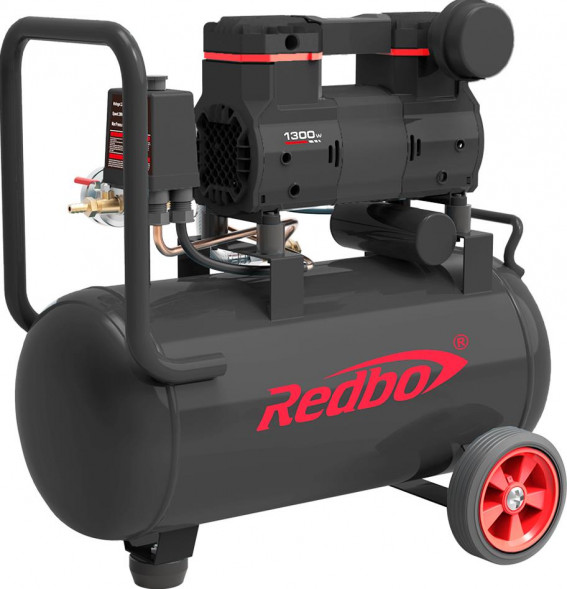 Компрессор безмаслянный REDBO ACN-25/1300 черный 27938