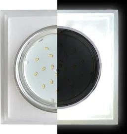 Светильник встраиваемый ECOLA SL53SSECH GX53 H4 LD5315 Glass хром