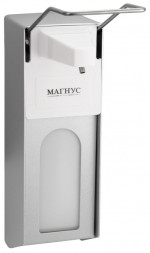 Дозатор для жидкого мыла MAGNUS 700 Дозатор жидкого МЫЛА ЛОКТЕВОЙ АНТИВАНДАЛЬНЫЙ алюминиевый закрытый корпус с ключом 1000 мл